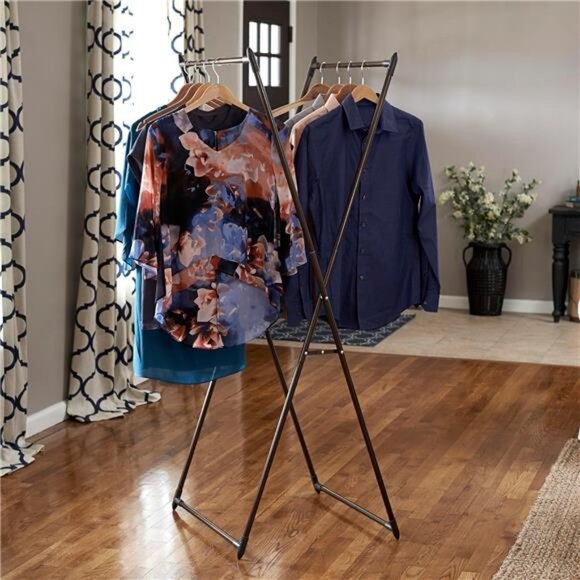 Laundry Valet Garment Rack | Drying Rack | Bronze - Picture 2 of 7